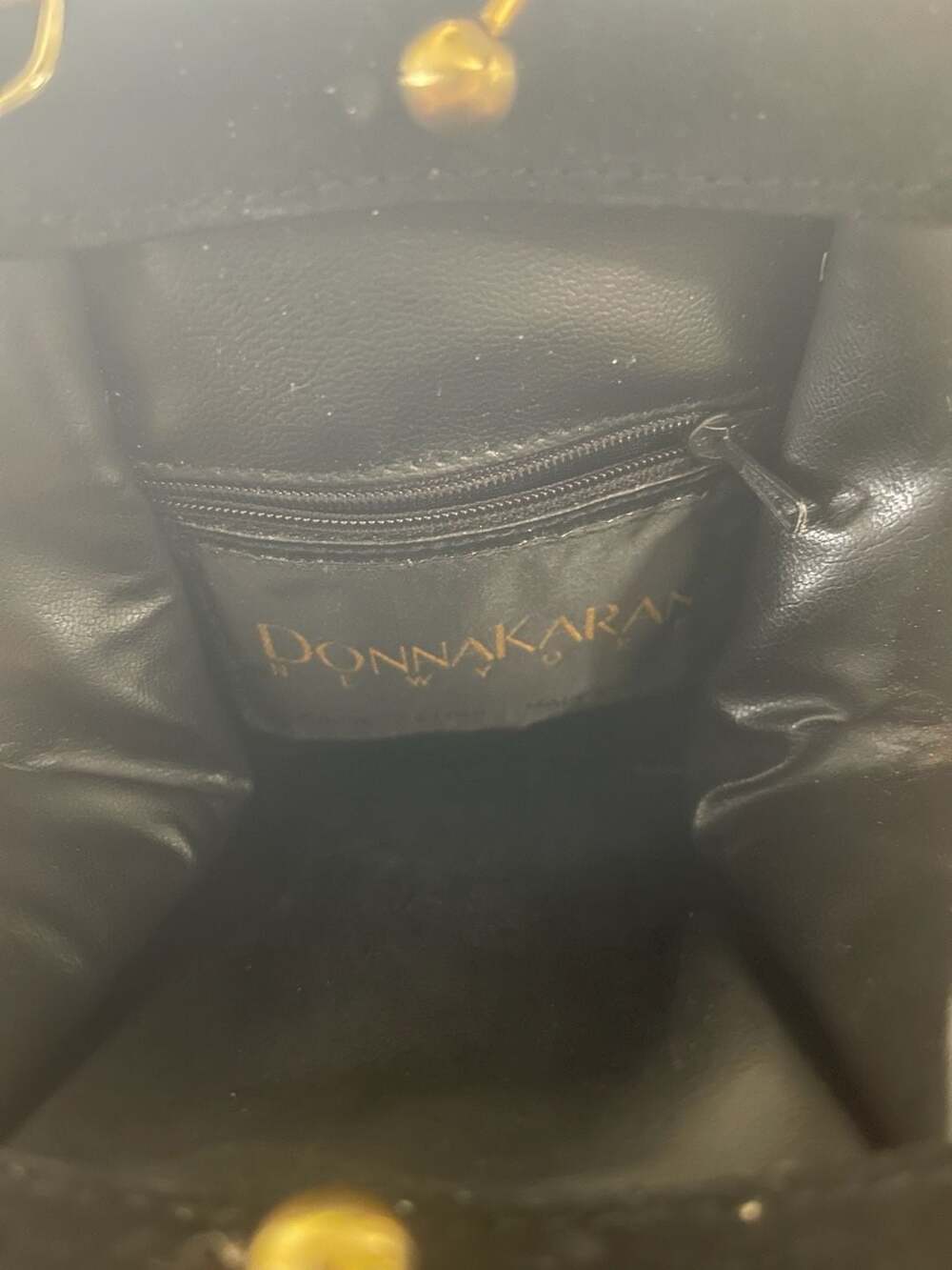Donna Karan New York Vintage Black Suede Frame Handbag. Also in Green - Picture 5 of 6